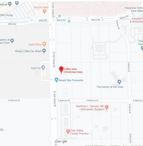 GilbertChristmasTreeLotDirections Valley View Christmas Trees